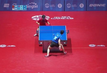 Video bóng bàn: Tuấn Quỳnh 3-1 Li Hu (Chung kết đồng đội nam)