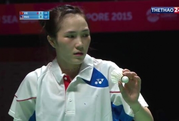 Video cầu lông SEA Games 28: Vũ Thị Trang 2-0 Lim Yin Fun (Malaysia)