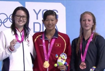 VIDEO: Ánh Viên giành HCV Olympic trẻ với thành tích bỏ xa kỷ lục SEA Games