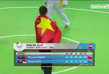 Video SEA Games 28: Hoàng Thị Loan mang về HCV thứ 2 cho Pencak Silat trong ngày 14/6