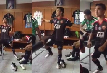VIDEO: Điệu nhảy hài hước của Messi Thái Lan trong phòng thay đồ
