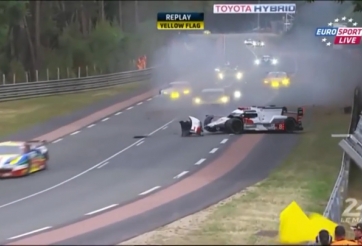 VIDEO: Tai nạn kinh hoàng ở giải đua xe 24 Hours of Le Mans