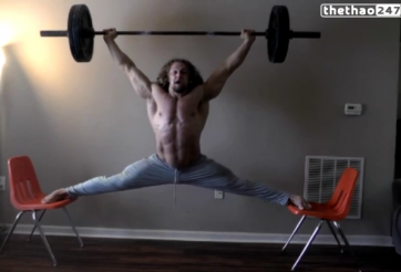 VIDEO: Pha nâng tạ siêu khó thách thức các lực sỹ