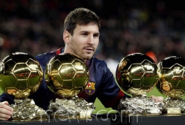 Video danh thủ: Messi và 4 lần giành QBV trong sự nghiệp