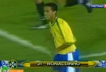 VIDEO: Bàn thắng siêu kỹ thuật của Ronaldinho ở Copa America năm 19 tuổi