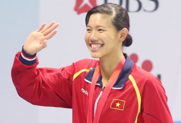 VIDEO: Ngôi sao bơi lội Singapore nể phục Ánh Viên