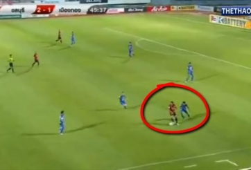 VIDEO: Tiền đạo Thái Lan đi bóng siêu đẳng như Ronaldinho