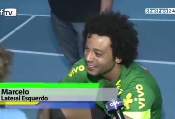 VIDEO: Marcelo bị con trai troll khi đang trả lời phỏng vấn