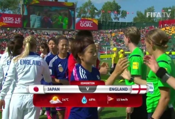 Video bàn thắng: Nhật Bản 2-1 Anh (Bán kết World Cup bóng đá nữ 2015)