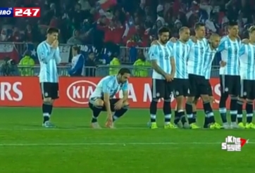 VIDEO: Phản ứng của Messi trong loạt đấu súng với Chile