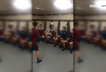 VIDEO: Màn phối hợp đánh đầu đưa bóng vào thùng rác độc đáo