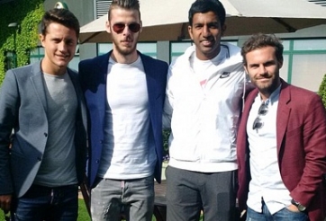 David De Gea rủ đồng đội đi xem thi đấu quần vợt
