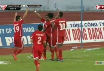 Video bàn thắng: Hải Phòng 1-0 Khánh Hòa (V15 V-League 2015)