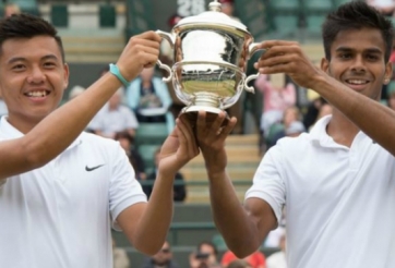 Video tennis: Lý Hoàng Nam vô địch giải trẻ Wimbledon 2015