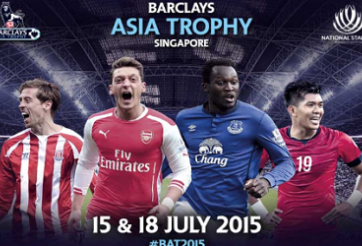 Barclays Asia Trophy: Singapore Select XI vs Arsenal, 19h30 ngày 15/7