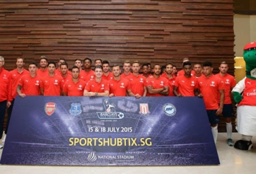 Arsenal được chào đón cuồng nhiệt ở Singapore