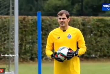 VIDEO: Những hình ảnh của Casillas trong buổi tập đầu tiên ở Porto