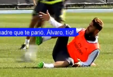 VIDEO: Đến lượt Ramos tức giận vì bị đồng đội phạm lỗi trên sân tập