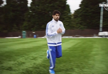VIDEO: Màn thay đồ siêu tốc của Diego Costa