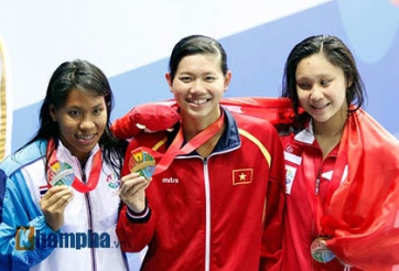 “Kình ngư” Ánh Viên gửi bố mẹ 400 triệu đồng tiền thưởng