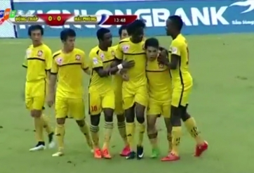 Video bàn thắng: Đồng Tháp 1-2 Hải Phòng (Vòng 17 V-League 2015)
