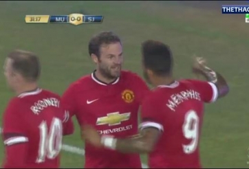 VIDEO: Mata ghi bàn mở tỷ số cho Man Utd - phút 32