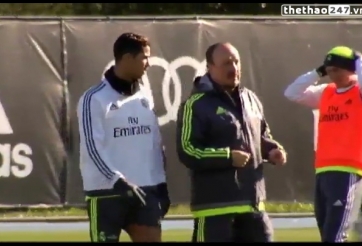 VIDEO: Ronaldo tỏ thái độ với những bài tập của HLV Benitez