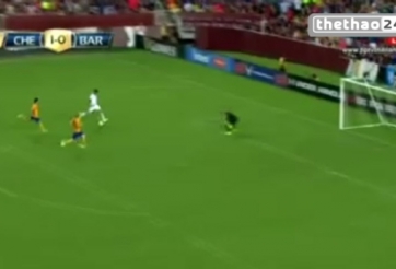 VIDEO: Costa bỏ lỡ đáng tiếc khi đối mặt thủ môn Ter Stegen