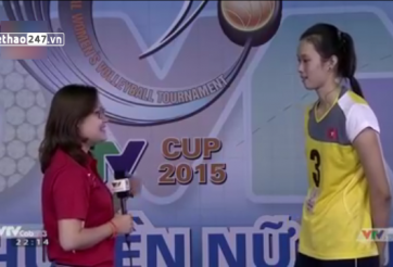VIDEO: Bật mí về chiều cao khủng của chủ công trẻ Trần Thanh Thúy (VTV Cup 2015)
