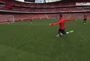 VIDEO: Koscielny phô diễn kỹ thuật rabona kinh điển