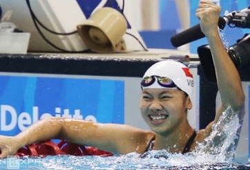 Video bơi lội: Ánh Viên phá kỷ lục SEA Games tại giải VĐTG 2015