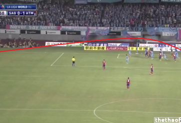 VIDE: Sao Atletico lập siêu phẩm bàn thắng từ chấm phạt góc