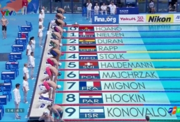 VIDEO: Bài thi của Quý Phước giải vô địch thế giới 2015 nội dung 200m tự do