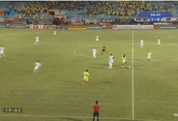 Video bàn thắng: Hà Nội T&T 5-0 Hải Phòng (Bán kết Cúp Quốc gia 2015)