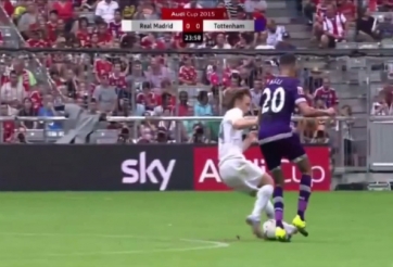 VIDEO: Tân binh Tottenham xâu kim tinh tế qua Luka Modric