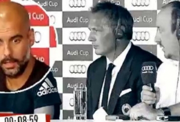 VIDEO: Gương mặt 'vô hồn' của HLV Pep Guardiola trong cuộc họp báo