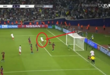 VIDEO: Pha bỏ lỡ đáng tiếc của cầu thủ Sevilla trong trận Siêu Cup châu Âu