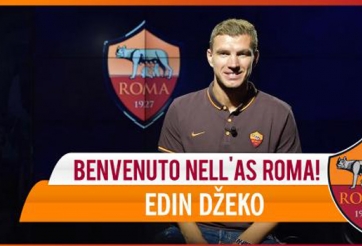 Chính thức: Edin Dzeko gia nhập AS Roma