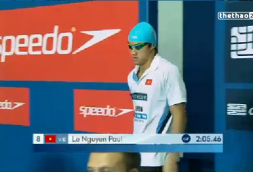VIDEO: Bài thi của Le Nguyen Paul ở chung kết 200m ngửa nam