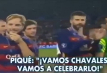 VIDEO: Gerard Pique chửi thề Real trong lúc ăn mừng Siêu cúp châu Âu