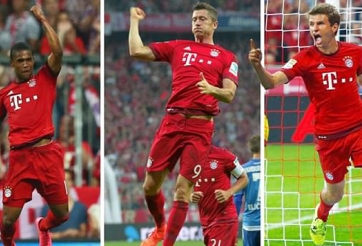 Bayern Munich phô diễn sức mạnh trong ngày ra quân
