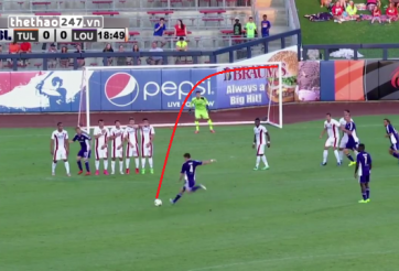 VIDEO: Siêu phẩm sút phạt sánh ngang với Pirlo, Beckham ở giải hạng 3 Mỹ