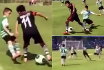 VIDEO: Pha solo ghi bàn đẳng cấp như Ronaldo của thần đồng 12 tuổi