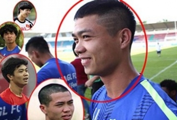 Quyết chiến SLNA, Công Phượng cắt tóc theo kiểu Ronaldo