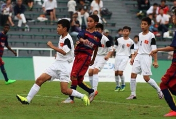 U12 Việt Nam thất trận trước Barcelona tại Nhật Bản
