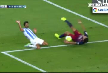 VIDEO: 2 tình huống mất pen gây tranh cãi của Barca vs Malaga