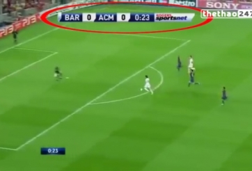 VIDEO: Bàn thắng ở giây thứ 24 của Alexandre Pato vào lưới Barca