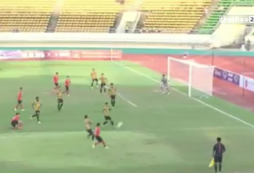 VIDEO: Bàn mở tỷ số từ góc sút khó tin của U19 Lào