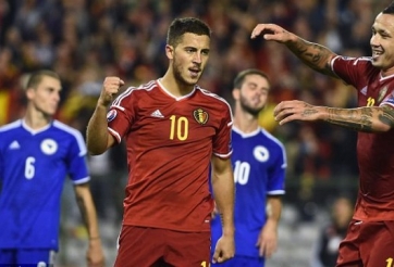 Video bàn thắng: Bỉ 3-1 Bosnia (Vòng loại Euro 2016)