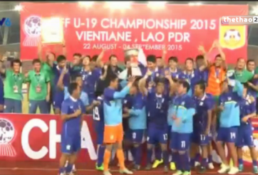 VIDEO: U19 Thái Lan ăn mừng chức vô địch Đông Nam Á lần thứ 4